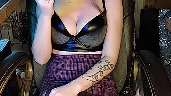 Smoking hot Asian girl gets naked and smokes