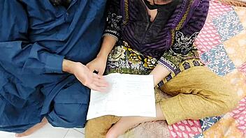 Desi stepdaughter punished by stepdad for not studying well