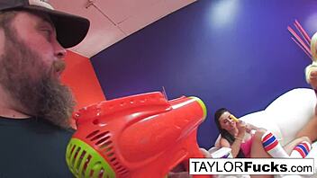 SEXY GIRLS PLAY WITH BUBBLES