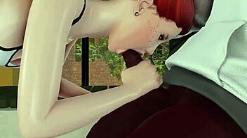 Petite redhead cheats on first love with old interracial partner 😈