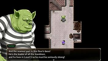 Karryn's Prison Hentai Game Ep 14: Intense Anal Play and Fingering Orgasm