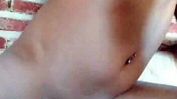 Trans woman playing alone in her room