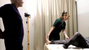 as masseuses work on clients with pre-payment in a professional setting