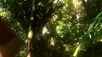 Big ass Latina Melissa Alexander takes on a big dick in the woods