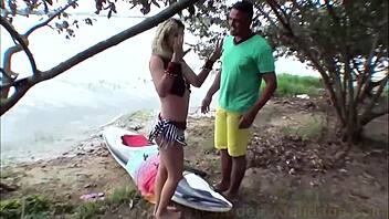 sex on the island with a hot brazilian blonde amateur babe