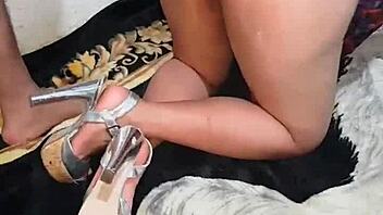Blacked Latina Latina with big booty in a thong receives cum and facial