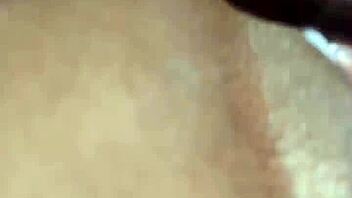 Cumshot from behind in HD video