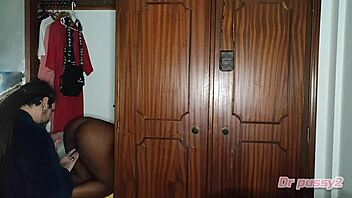 Wife cheats with brother-in-law but gets caught and fucked again in closet