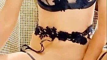 Cute Sophie's horny play with her small toy