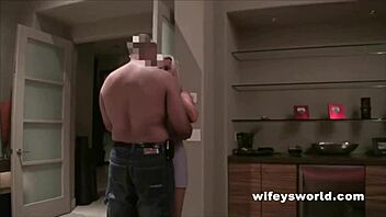 Wifey pounded by huge cock, struggles swallowing cum