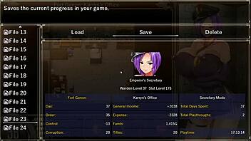 Karryn's Prison Hentai Game Ep 14: Intense Anal Play and Fingering Orgasm