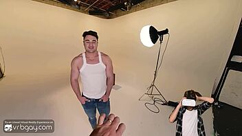 Ever seen VR gay muscle star Michael Boston craving to dominate a new photographer in VR porn?