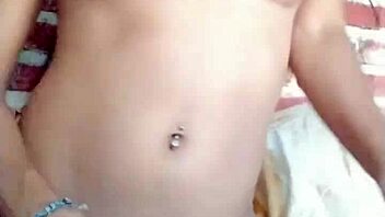 Trans woman playing alone in her room