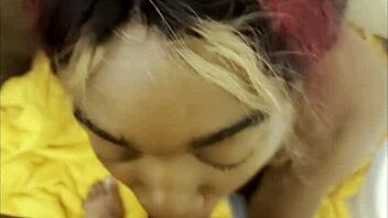 i pleasur my ebony partner with fingering and blowjob