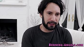 Tattooed Goth Emo Teen Rides Cock