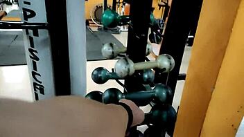 Venezuelan MILF gets dirty with a big dick in gym