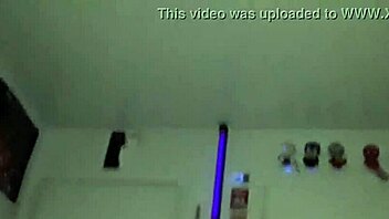 sexy bbw deepthroating and gagging on cock while stroking