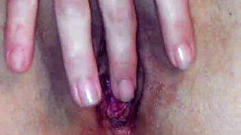 Wet Girlfriend Squirts Continuously During Masturbation