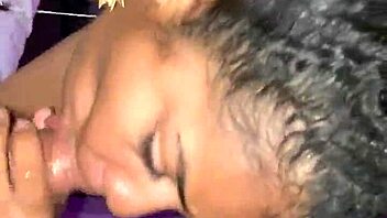 Pretty Ebony Amateur Gives Sloppy Blowjob To Big Black Cock Deepthroat!