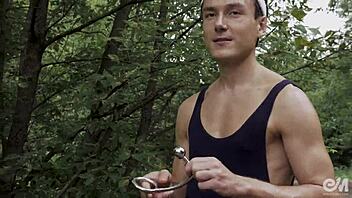 feeling so aroused in cycling shorts, getting my ass fucked with a plug, it's pure ecstasy