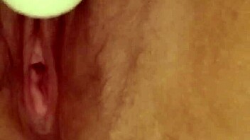 PUSSY FUCK with dildo toys and SQUIRTING action