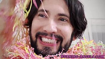 Tattooed Goth Emo Teen Rides Cock