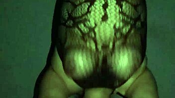 this mexican wife's big tits bouncing in fishnets, so curvy and chubby