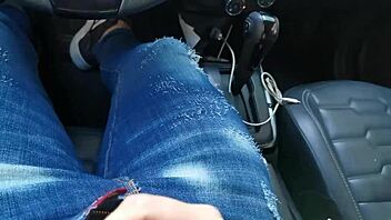 Brunette amateur gives a paid petite blowjob