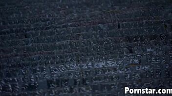 jasmine byrne performs a blindfolded act