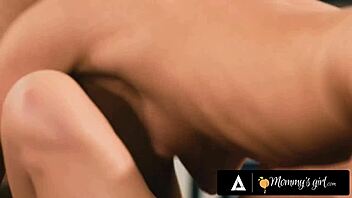 Kissing and licking: Two lesbian friends caught in the act