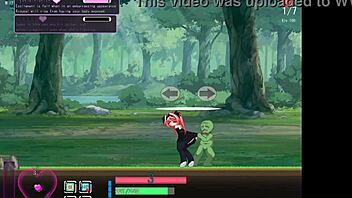 Erotic hentai game with green aliens and redheads