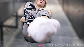French beauty's femdom skills will make you wedge her socks