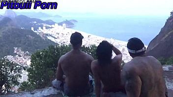 i hiked with my friends couple and we had a wild orgy at the rio mirante