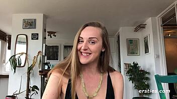 Sexy Sarah Fingers Intensely