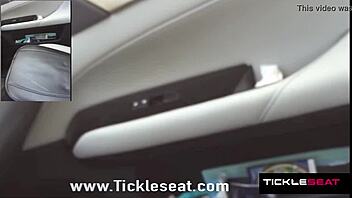 Tonya enjoys the tickling seat under maledom control