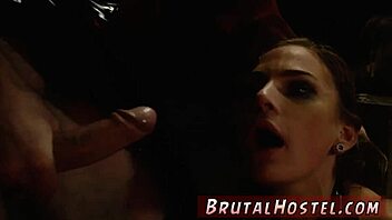 Hey, poor lil Jade Jantzen’s first rough anal gangbang experience!