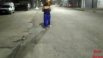 Following A High Young Girl At Dawn