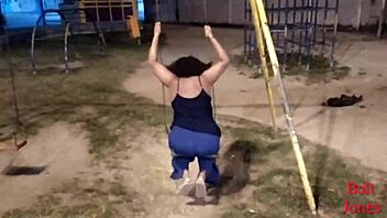 Following A High Young Girl At Dawn