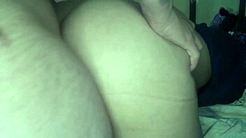 Curvy latina babe gets blowjob from stepbrother, then hard doggystyle anal creampie