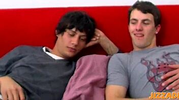 A group of gay men indulge in the ultimate threesome experience