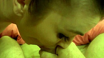 Hot brunette feels intense pleasure sucking deep in POV.