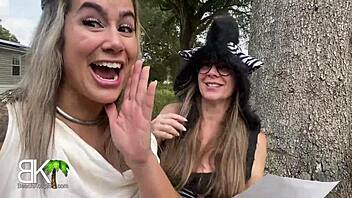 Slutty Influencers Suck Cock For Halloween