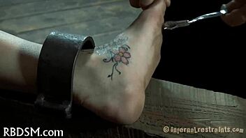 Sucking dick and pussy in a BDSM setting