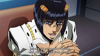 Jojo's bizarre adventure golden wind episode 1 in portuguese