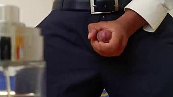 I couldn't stop masturbating in my gay suit, feeling the intense fetish thrill build up.