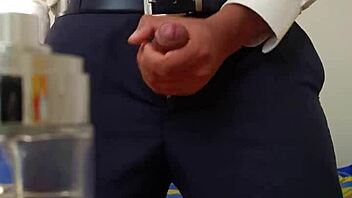 I couldn't stop masturbating in my gay suit, feeling the intense fetish thrill build up.