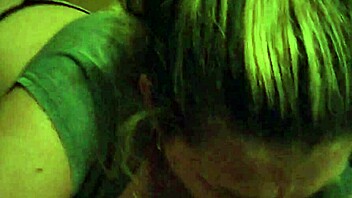 Homemade couple sucks cock and cums on natural tits