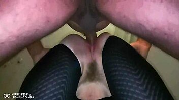 amateur video showcases creampie and squirting moments