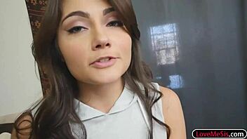 Pretty stepsis Adria Rae gets her pussy slammed by a nasty dude hard