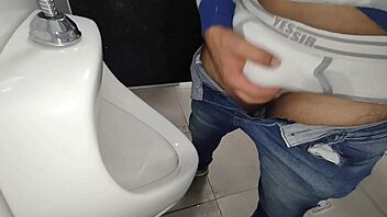 Intense Gay Encounter With Monster Cock In Shopping Mall Bathroom Leads To Bareback Cum